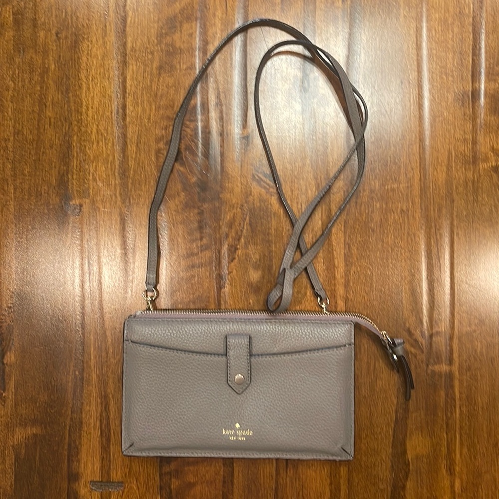 Kate Spade Grey Crossbody Wallet